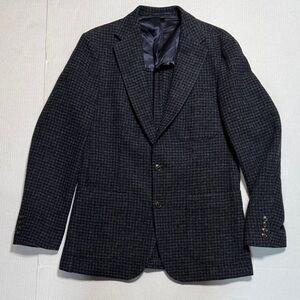 J. Crew Men's Crosby 38R Moon‎ Wool Sports Jacket Blazer Navy Blue Black Gray